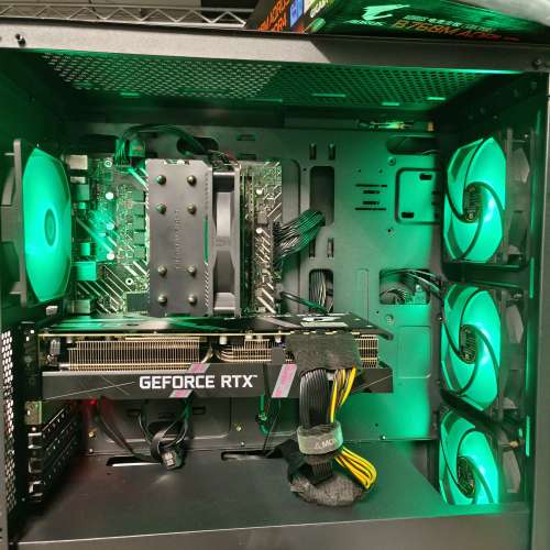 全新rtx3080 10g+i5 12400f+32g ram+1tb ssd+h610華碩mk主板，客人砌機，中途放飛機