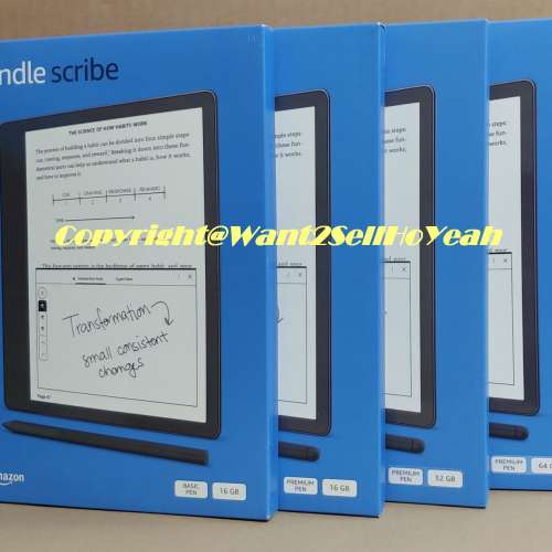 Amazon Kindle Scribe,2022 release亞馬遜首款具備手寫功能的 Kindle閱讀器,全新水貨!