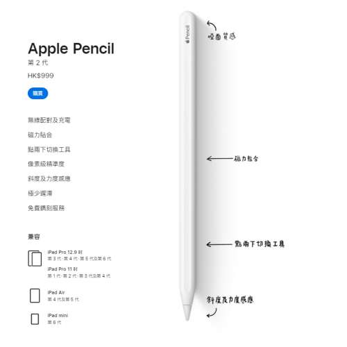 Apple Pencil 第 2 代