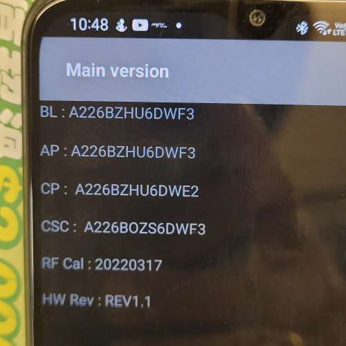 香港行貨Samsung  Galaxy  A22  黑色 6+128gb 5G 3卡槽6.6吋屏幕 95% 新  旺角道或...