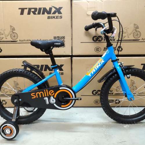 《送兒童頭盔》TRINX Smile 1601 - 16吋 兒童單車 ((連輔助轆))