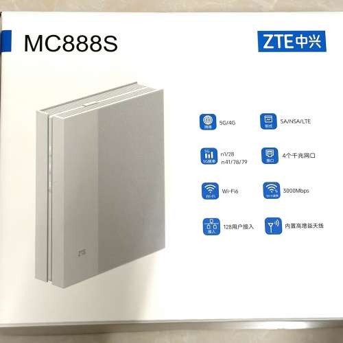 99%NEW 中興 ZTE MC888S 5G CPE WiFi-6 路由器