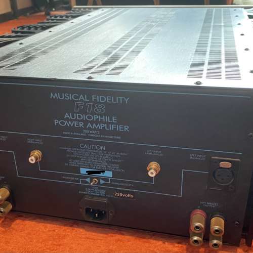 英國Musical Fidelity F18音樂傳真 終極鐵板燒旗艦純A類真空管混合後級，可換B&W F...