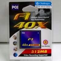 PQI F1 40X Compact Flash Card  (512MB)