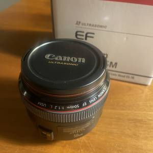 Canon ef 50mm f1.2 一手鏡 有盒 送filter