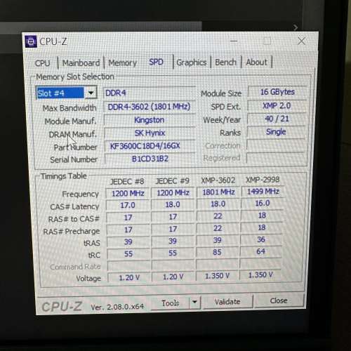 Kingston FURY Beast DDR4 RGB Memory 32GB (16GB*2) 3600MHz