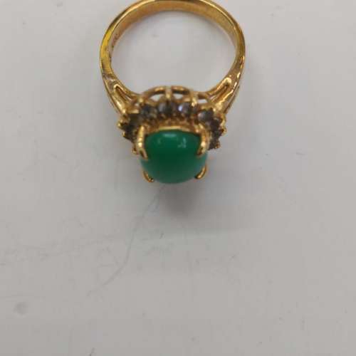 Vintage 18KT Gold Emerald Ring