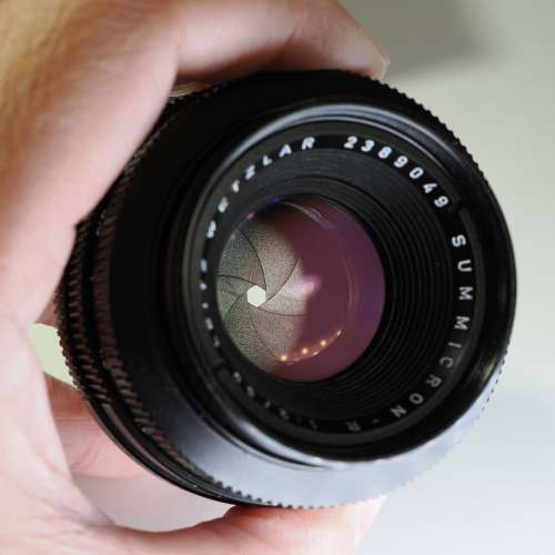 Leica Summicron-R 50mm F2 Lens with box and hood (Leica R mount)