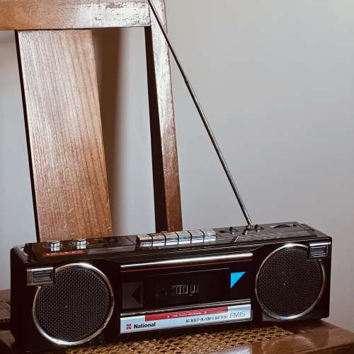 出售national 樂聲牌vintage boombox cassette機一部，型號FM15.cassette收音機可播...