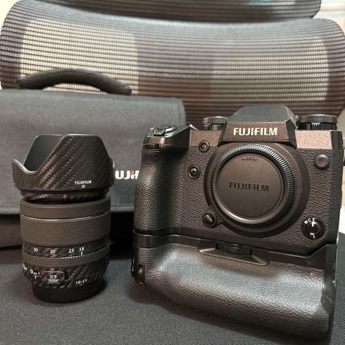 Fujifilm XH-1 機身連直倒 + 18-55 f2.8-4 kit lens  （配三粒電池和相機袋等配件）