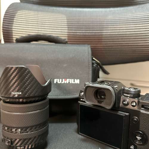 Fujifilm XH-1 機身連直倒 + 18-55 f2.8-4 kit lens  （配三粒電池和相機袋等配件）