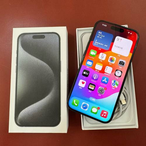 iPhone 15 Pro 黑色 512G 99.99新 美版 有保養