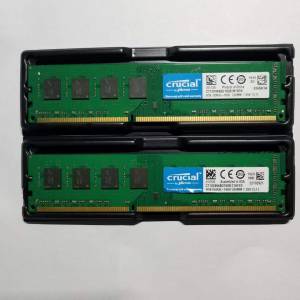 2 PCS OF crucial  DDR3 8GB (TOTAL 16GB) PC3L 12800S  RAM KIT