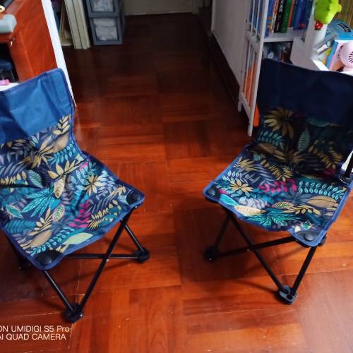 兩張摺合小椅共100元