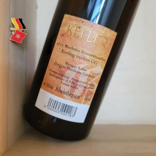 2015 Keller Abts Erde Riesling Grosses Gewachs RP95-97 / JR19分 德國 特級 雷...
