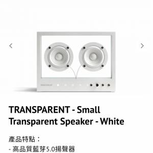 Small Transparent Speaker