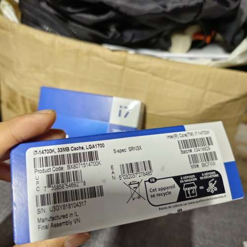 全新盒裝i7 14700k