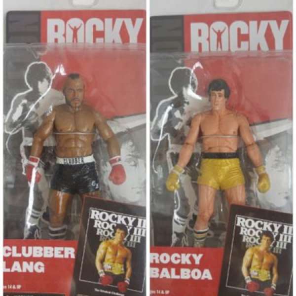NECA Rocky III Figure --Clubber Lang 7" & Rocky 7" (Set of Two)