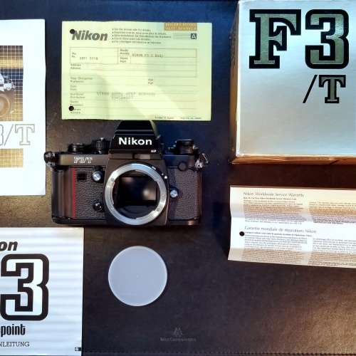 Nikon F3T Titanium Black Body High Eyepoint Viewfinder F3T鈦金屬黑機身高視點觀...