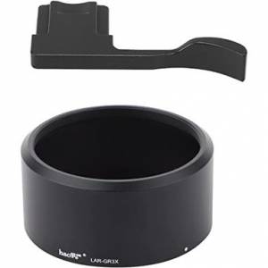 Haoge Lens Filter Adapter Ring and Thumbs Up Grip kit for RICOH GR3X / GRIIIX