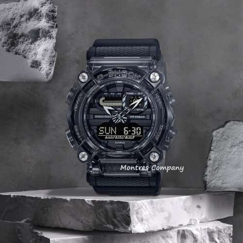 Montres Company香港註冊公司(28年老店) 卡西歐 CASIO G-Shock 黑灰透明錶帶 七年...