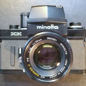 Minolta XK 黑機自動曝光觀景器( 只可用作觀景，不能測光，不能自動)50mm1.4 MC Ro...