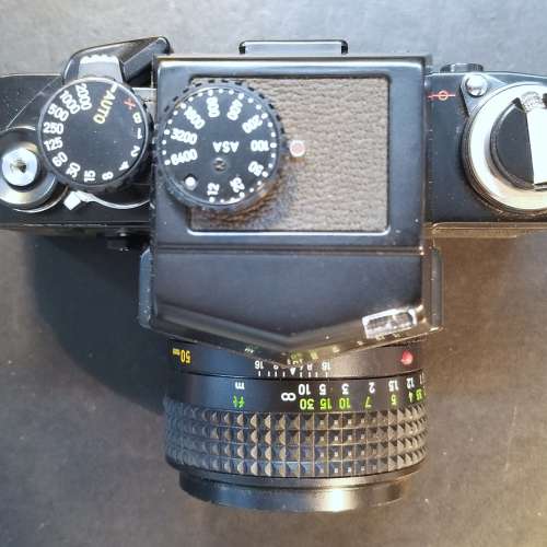 Minolta XK 黑機自動曝光觀景器( 只可用作觀景，不能測光，不能自動)50mm1.4 MC Ro...