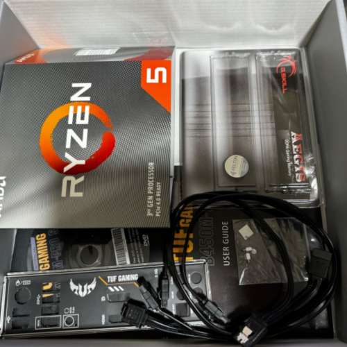 amd R5-3600, Gskill D4-16GB, ASUS TUF B450M