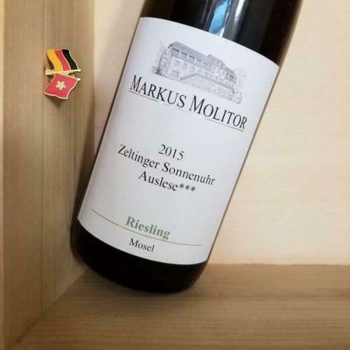 2015 Markus Molitor Zeltinger Sonnenuhr Riesling Auslese *** Feinherb RP100滿...