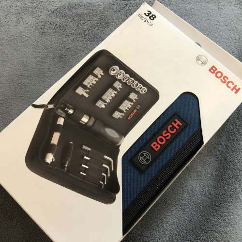 Bosch 38-in-1 (Ratchet TYPE Handle)  - BLUE handy Pouch Repairing Tool Access.