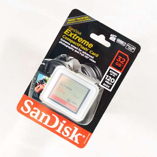SanDisk Extreme Compact Flash (CF) Memory Card 32GB