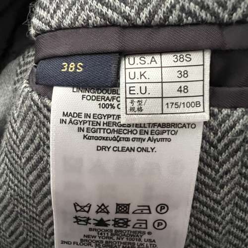 Brooks Brother 男裝 灰色 Jacket Milano Fit 38S