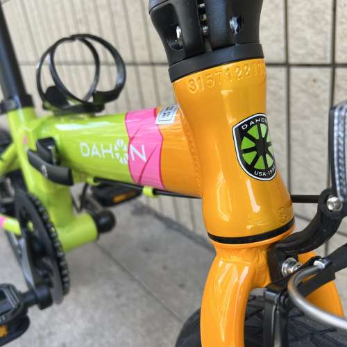 2023 最新款 DAHON KAA411 KIDKING 單速鋁合金兒童折叠車 送水架前後蛙燈叮叮