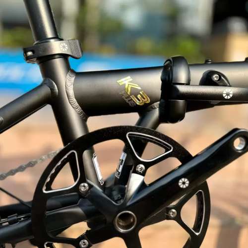 2024 黑金色特別版 頭柱內摺版馬甲線款 DAHON K3 PLUS 9速 16吋 349 碟剎 鋁合金 折...