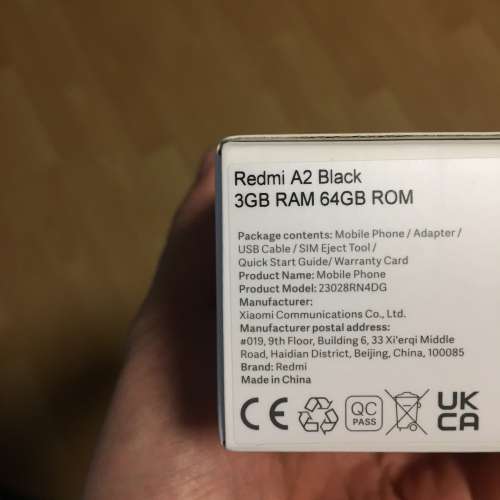 Brand New Xiaomi Redmi A2 (3GB + 64GB) + Xiaomi Warranty 全新行貨保養