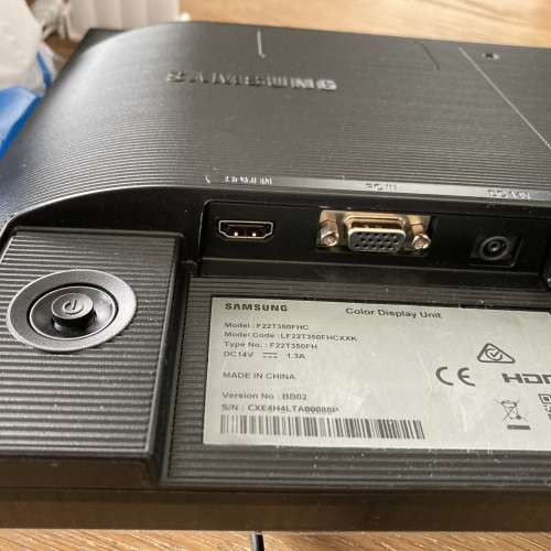 Samsung 三星 22吋 75Hz 全高清電腦顯示屏 LF22T350FHCXXK