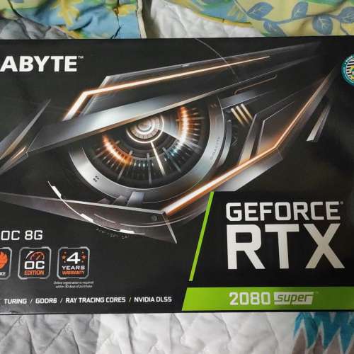 Gigabyte RTX2080 Super Gaming OC 8GB 有單有盒保養至2024年7月