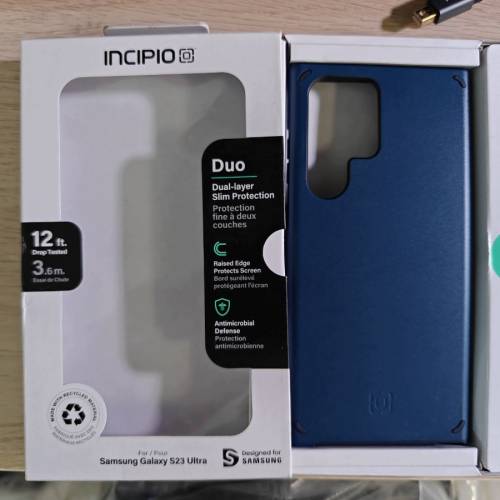 INCIPIO Duo 藍色 保護殼 for Samsung Galaxy S23 Ultra