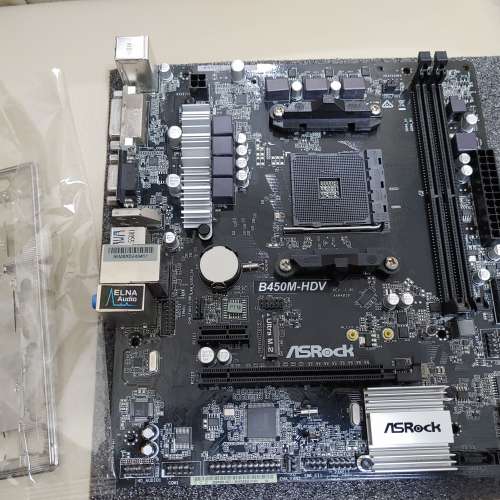 ASROCK B450M-HDV AM4 MATX 主機板 (已啟用Windows 11)