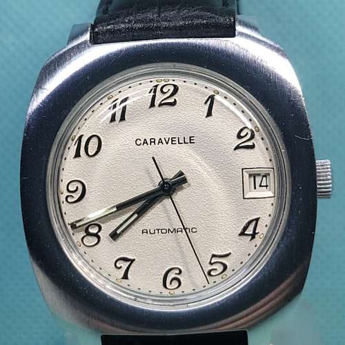 Vintage Caravelle automatic 機械自動皮帶腕錶