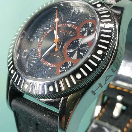 HAUREX italy chronograph quartz 石英計時腕錶