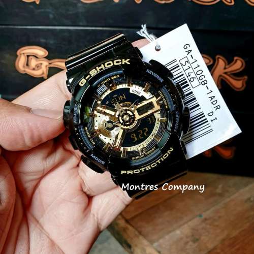 Montres Company香港註冊公司(26年老店) CASIO G-Shock GA-110GB-1A 黑金色 防磁 超...