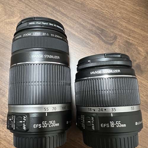 Canon EOS 7D + EF-S 55-250mm + EF-S 18-55mm鏡頭