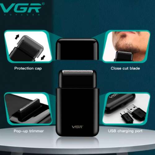 VGR Premium Cordless Rechargeable Professional Electric Ultra Thin Shaver