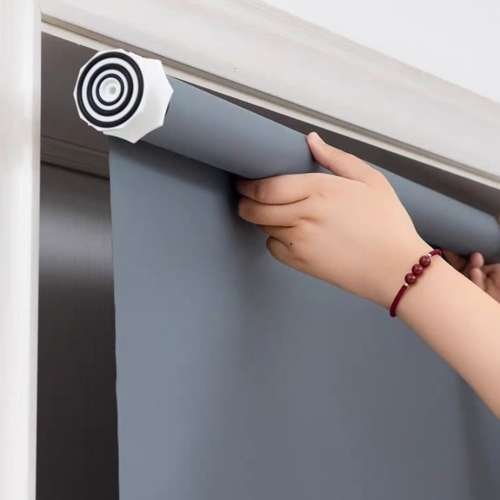 New全遮光拉卷式捲簾窗簾免鑽洞Full blackout pull-out roller blinds without dri...