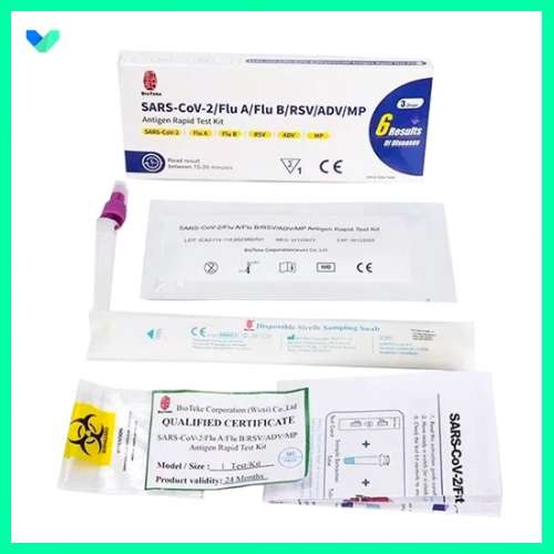 BIOTEKE 新冠病毒/甲型及乙型流感快抗原檢測試劑盒/呼吸道融合病毒(RSV)/MP 肺炎支...