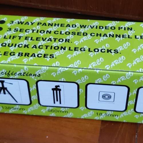 全新PARCO TRIPOD PT-939 相機腳架 相機支架 輕便相機三腳架連袋