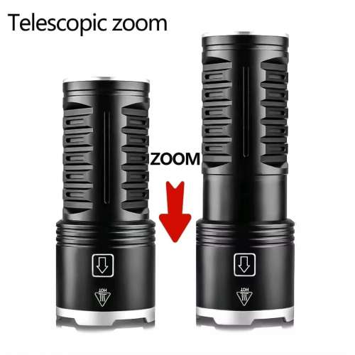 可變焦距白激光電筒40w.最大射程1km. USB-C直接充電. Flashlight 🔦 Power Bank Torch