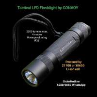 戰術強光電筒（不包括鋰電池&充電器）兼容21700或18650鋰電Convoy Flashlight 🔦 T...