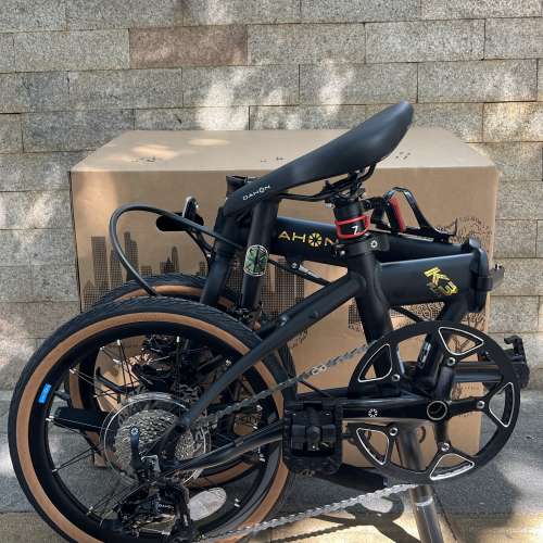 (小量現貨) 2024 黑金色特別版 頭柱內摺版馬甲線款 DAHON K3 PLUS 9速 16吋349 碟剎...